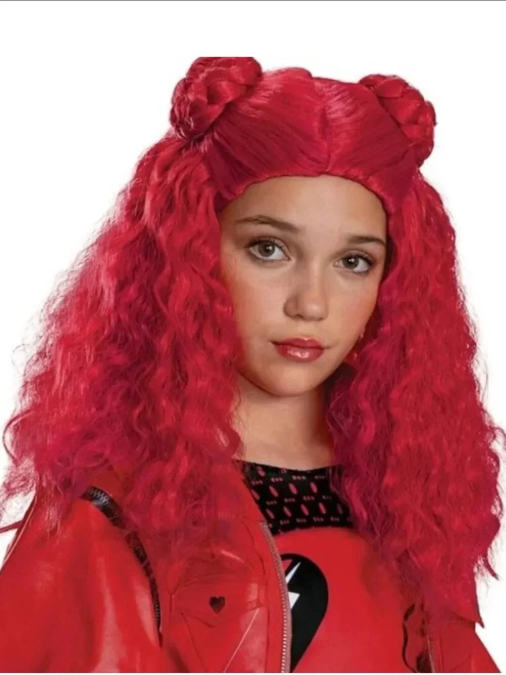 Descendants RED, Wig, Light Up Watch Halloween Costume 10/12 Deluxe Disney Girls
